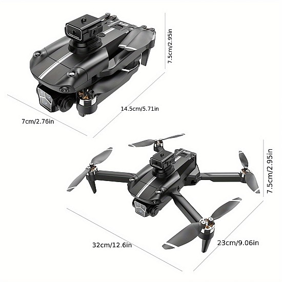 Toysky S182GPS Drone 4K Κάμερα με χειριστήριο με Οθόνη 4,5" (5G WiFi/Αποφυγή Εμποδίων) Drone με GPS για αρχάριους
