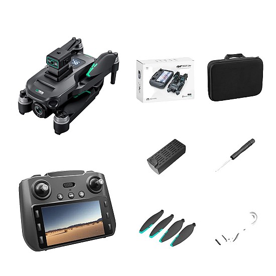 Toysky S159 GPS Drone 6-Axis 4K Κάμερα με χειριστήριο με Οθόνη (5G WiFi/Αποφυγή Εμποδίων) - Μαύρο Drone με οθόνη