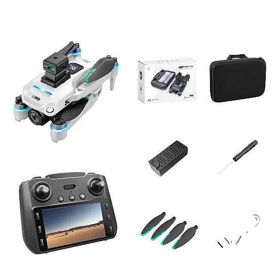 Toysky S159 GPS Drone 6-Axis 4K Κάμερα με χειριστήριο με Οθόνη (5G WiFi/Αποφυγή Εμποδίων) - Μαύρο Drone με οθόνη