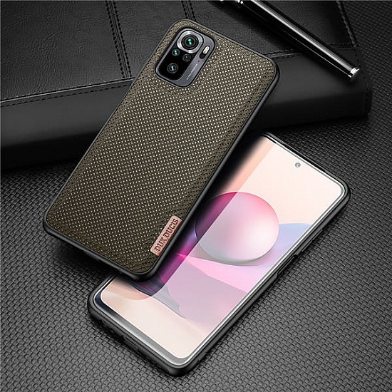 Dux Ducis Fino Back Cover TPU & Fabric Μπλε για Xiaomi Redmi Note 10/10S