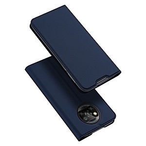 Dux Ducis Skin Pro Δερμάτινη Μαγνητική Θήκη Πορτοφόλι με Βάση Στήριξης για Xiaomi Poco X3/Poco X3 Pro  - Μπλε