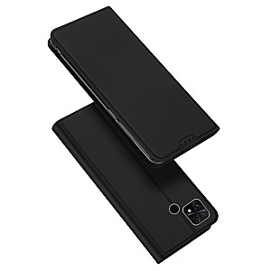 Dux Ducis Skin Pro Δερμάτινη Μαγνητική Θήκη Πορτοφόλι με Βάση Στήριξης για Poco Μ5 - Μαύρη