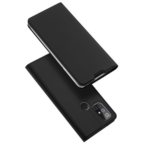 Dux Ducis Skin Pro Δερμάτινη Μαγνητική Θήκη Πορτοφόλι με Βάση Στήριξης για OnePlus Nord N10 5G - Μαύρο