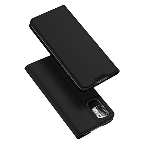 Dux Ducis Skin Pro Δερμάτινη Μαγνητική Θήκη Πορτοφόλι με Βάση Στήριξης για Xiaomi Redmi Note 10 5G- Μαύρη