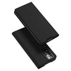 Dux Ducis Skin Pro Δερμάτινη Μαγνητική Θήκη Πορτοφόλι με Βάση Στήριξης για Redmi Note 11 Pro - Μαύρη
