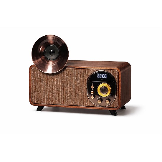 δυνατό στερεοφωνικό ηχείο Bluetooth Vintage