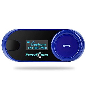 FreedConn TCOM-SC Ενδοεπικοινωνία Μονή για Κράνος Μηχανής με Bluetooth 800m (Μπλε)