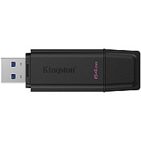Φλασάκι usb 64gb Kingston DataTraveler Exodia Gen 2 Black – μπροστινή όψη