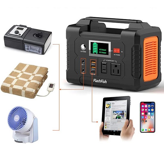 FlashFish E200 Φορητό Power Station Χωρητικότητας | 200W 173Wh 48000mAh