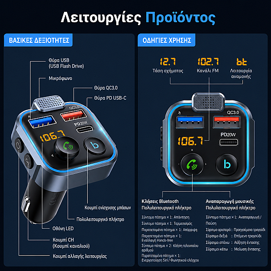 FM transmitter αυτοκινήτου