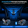 Criacr P5 FM Transmitter Αυτοκινήτου Bluetooth 5.3 με PD 20W & Quick Charge 3.0 (Hands-Free/HiFi Bass/3 USB)