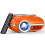 CHEERLUX C1 Mini Προτζέκτορας 720p (100 ANSI) με Android 11, HDMI/USB/Bluetooth, 35″–120″ – Pocket Projector Orange