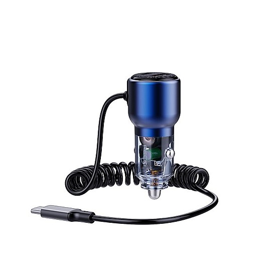 Recci RCC-N22 Ταχυφορτιστής Αυτοκινήτου 110W με PD 4.5 / Dual USB 