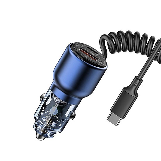 Recci RCC-N22 Ταχυφορτιστής Αυτοκινήτου 110W με PD 4.5 / Dual USB 