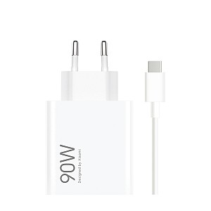 Xiaomi Φορτιστής με Θύρα USB-A και Καλώδιο USB-C 90W Power Delivery Λευκός (HyperCharge Combo BHR07ZBEU)