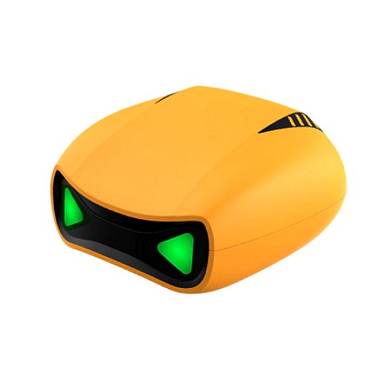 KUMI X2 Pro (TWS/Gaming/BT 5.1/IPX5 Waterproof/300mAh Μπαταρία) Κίτρινο 