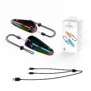 JYS Ποντίκι Gaming RGB για Nintendo Switch 2 με Φόρτιση Χειριστηρίων (Joy-Con) JYS-NS2320 (Black)