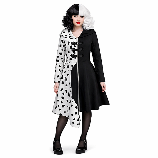 Γυναικεία Στολή Κρουέλα Alice Party 886615 (Φόρεμα, Περούκα, Γάντια)