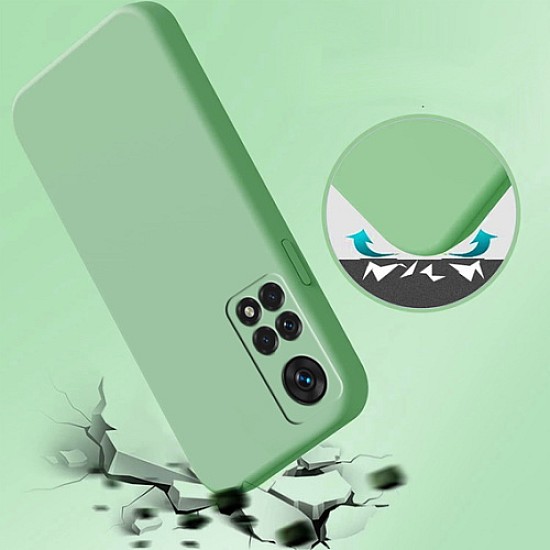 iNOS Θήκη Σιλικόνης - Xiaomi Redmi Note 11 Pro 4G/ 5G - Mint Green (40630048933021)