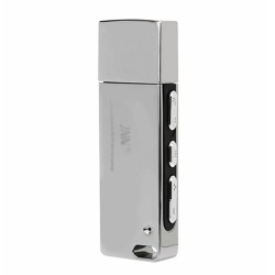 JNN Q17 Κρυφό Καταγραφικό Ήχου USB/mUSB (μπαταρία έως 20 ώρες/ μνήμη έως 90 ώρες / Ανιχν. Ήχου/Σύνδεση με κινητό) 8GB Silver