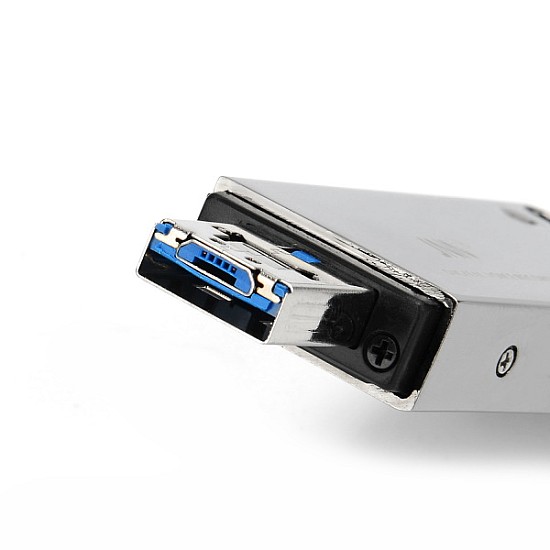 JNN Q17 Κρυφό Καταγραφικό Ήχου USB/mUSB (μπαταρία έως 20 ώρες/ μνήμη έως 90 ώρες / Ανιχν. Ήχου/Σύνδεση με κινητό) 8GB Silver