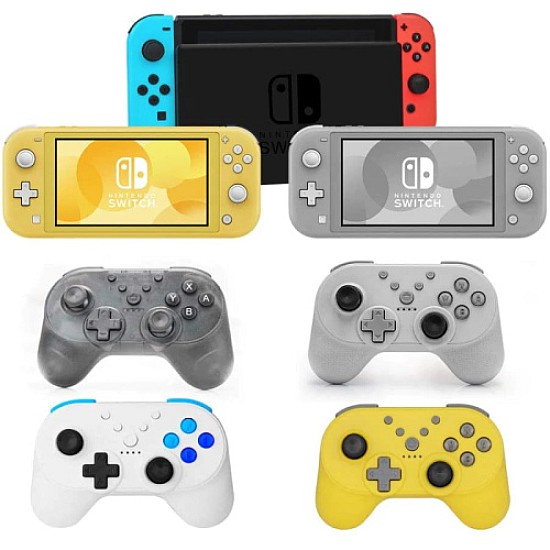 JYS NS180 Ασύρματο Gamepad για Nintendo Switch (NFC/Bluetooth) Κίτρινο