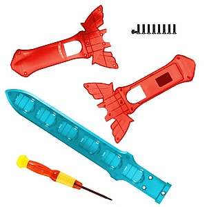JYS NS219 Σπαθιά (2τμχ) για Nintendo Sword Fit (Κόκκινο)