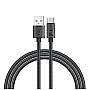 Recci RS08C USB-A to USB-C Καλώδιο Φόρτισης PD 100W 1,2m - Μαύρο 