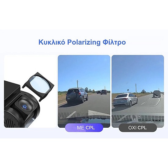 κάμερα αυτοκινήτου 4k με gps