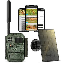 Campark TC35 4G Κάμερα Παρακολούθησης με APP, Live Video, Ηλιακό Πάνελ 4W, AI και Ενσωματωμένη SIM (7800mΑh)