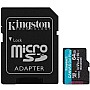 Kingston Canvas Go Plus microSDXC 64GB Class 10 U3 V30 A2 UHS-I με αντάπτορα