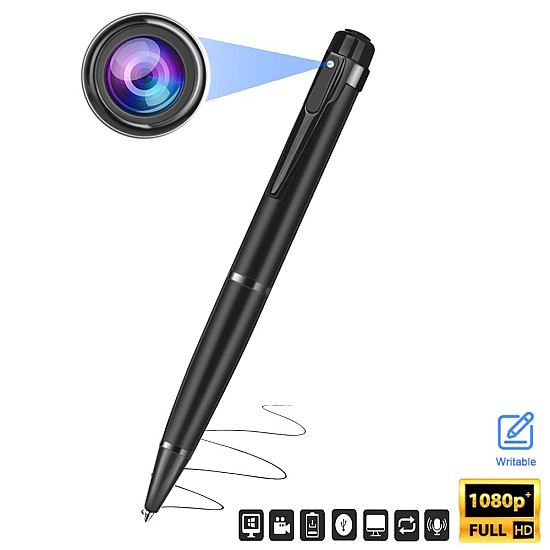 S-Talk W10 Στυλό Κρυφή Κάμερα FHD 1080P με Μπαταρία & Καταγραφή σε microSD (USB/Μικρόφωνο/Πραγματική Γραφή) Κρυφή Κάμερα Στυλό