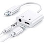 Μετατροπέας 2in1 USB Lightning σε 3.5mm Headphone Jack και καλώδιο φόρτισης ΟΕΜ