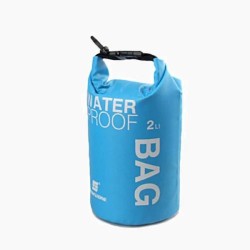 Luckstone Στεγανός Σάκος Ώμου με Χωρητικότητα 2 Λίτρων Waterproof Dry Bag Μπλε