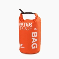 Luckstone Στεγανός Σάκος Ώμου με Χωρητικότητα 2 Λίτρων Waterproof Dry Bag Πορτοκαλί