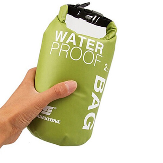 Luckstone Στεγανός Σάκος Ώμου με Χωρητικότητα 2 Λίτρων Waterproof Dry Bag Πράσινος