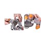 Thenice Μάσκα Θαλάσσης Full Face με Αναπνευστήρα Dry Snorkel (Anti-Fog/Ρυθμιζόμενος Ιμάντας) - L/XL Orange