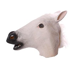 Μάσκα Λάτεξ Άλογο Λευκό Halloween 96651
