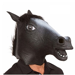Μάσκα Λάτεξ Άλογο Μαύρο 96652