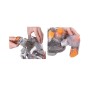 Thenice Μάσκα Θαλάσσης Full Face με Αναπνευστήρα Dry Snorkel (Anti-Fog/Ρυθμιζόμενος Ιμάντας) - S/M Orange