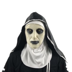 Μάσκα The Nun Καλόγρια Με Μαντήλι για Απόκριες/Halloween/Cosplay 38744