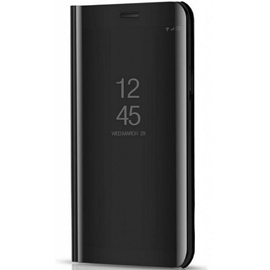 OEM Clear View Book Διαφανές Μαύρο (Xiaomi Redmi 6)