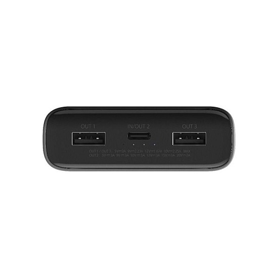 Xiaomi Mi Power Bank 20000mAh 50W με 2 Θύρες USB-A και Θύρα USB-C (BHR5121GL) Μαύρο