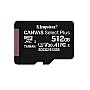 Kingston Canvas Select Plus microSDHC 512GB U3 V30 A1 UHS-I 150MB/s με αντάπτορα