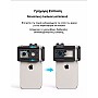 Apexel APL-MS200 PhoneMicro 5 Φακός Μικροσκόπιο 200x για Smartphone με LED/UV Light & CPL Μαύρο