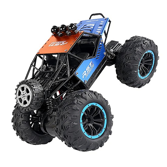 ToySky Rover R/C Τηλεκατευθυνόμενο Off-Road Stunt Αυτοκίνητο Αναρρίχησης 1:18 (4WD/Αντικραδασμικό/LED) Μπλε Μίνι τηλεκατευθυνόμενο τζιπάκι