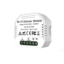 MOES WM-105-MS Έξυπνος διακόπτης Dimmer με WiFi απομακρυσμένη διαχείριση iOS/Android/Controller (max 150W)