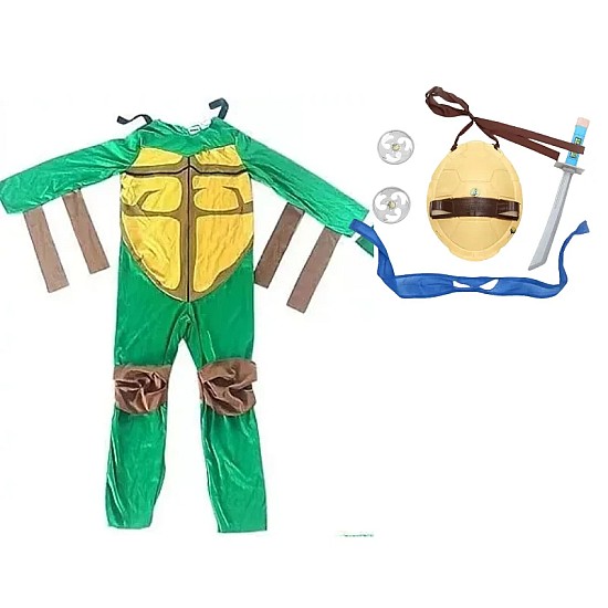Παιδική Στολή Ninja Turtle Leonardo Χελωνονιντζάκι Μπλε Alice Party 72135 στολή χελωνονιντζάκι