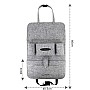 Organizer Αυτοκινήτου Πλάτης Καθίσματος Felt με 6 Θήκες 60x40cm - Γκρι