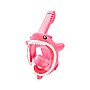 Thenice KF-6 Παιδική Μάσκα Θαλάσσης Καρχαρίας με Νεροπίστολο Full Face Snorkel Mask (XS) Pink
